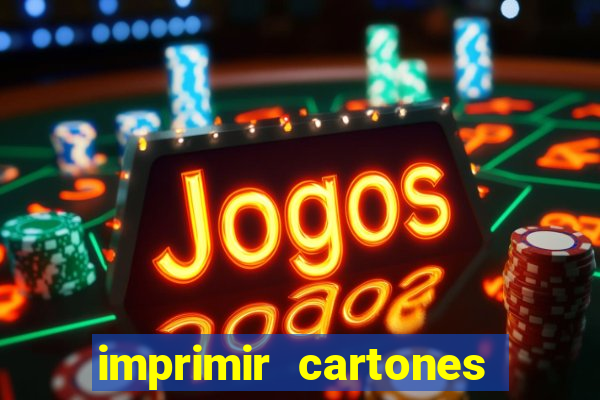 imprimir cartones de bingo